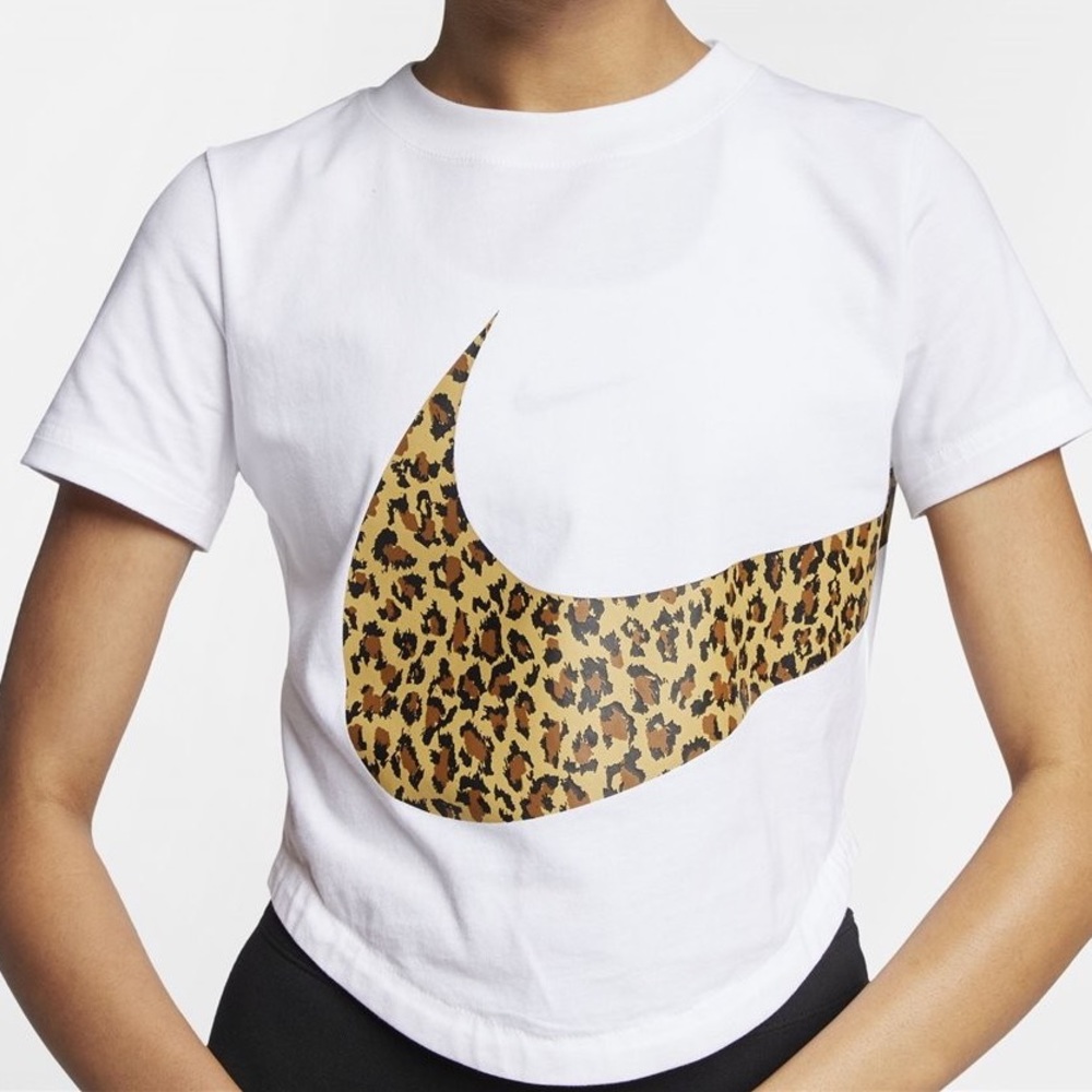 Nike "animal print" crop top